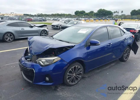 2015 Toyota Corolla S Plus из США, поврежденный, VIN 2T1BURHE5FC452820